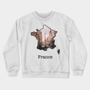 Map of France Crewneck Sweatshirt